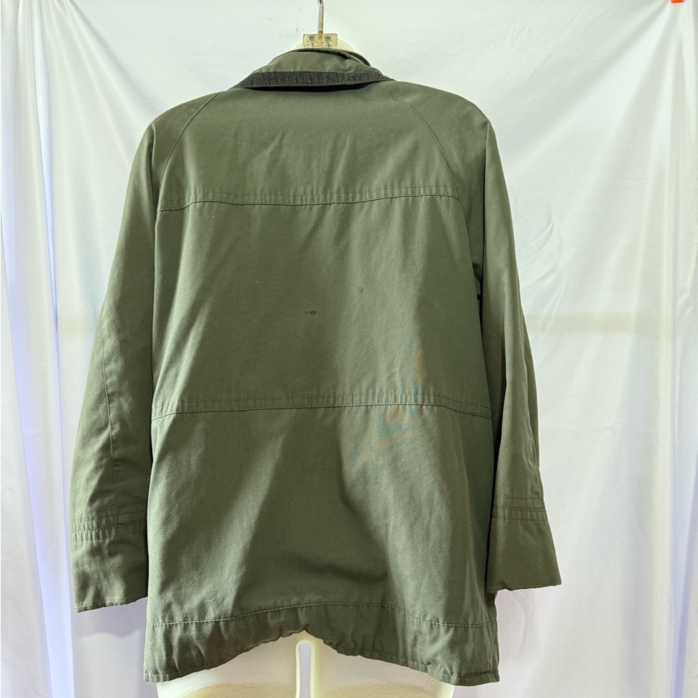 London Fog Military Style Jacket – Olive Green, Small Petite - Picture 4 of 6